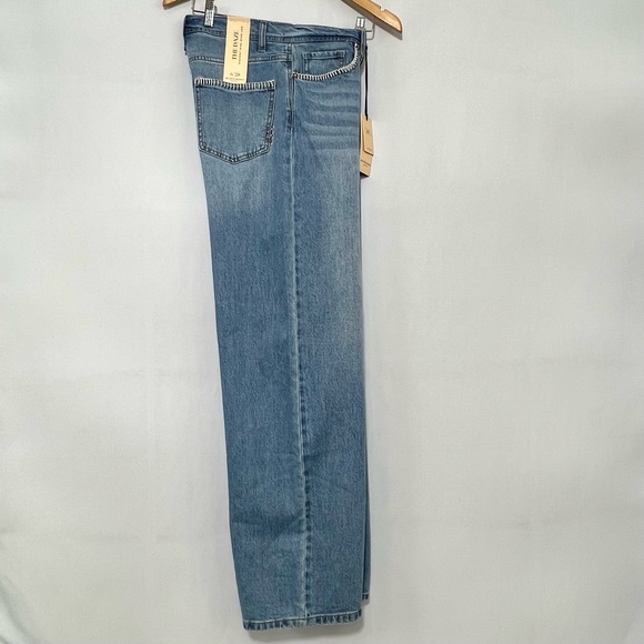 NWT Scotch & Soda The Daze Wide Leg High Rise Jeans in Blue Women’s Size 28 - Picture 8 of 13